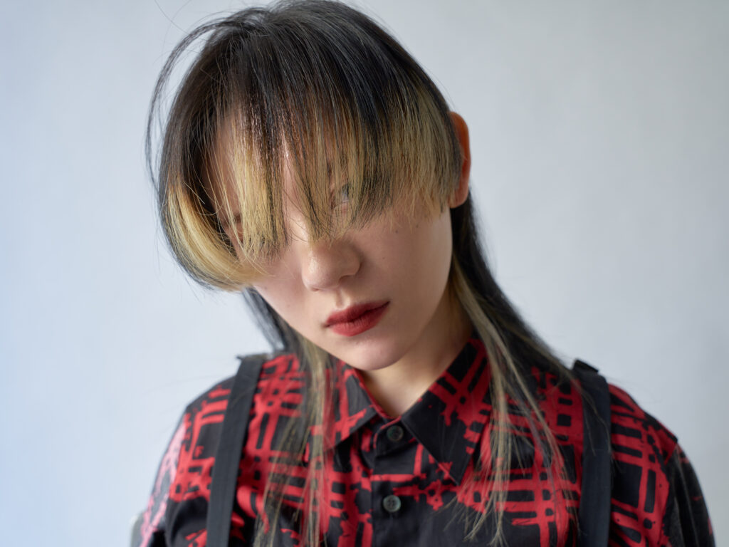 大阪 難波 美容室 マッシュウルフ　ウルフカット ハイライト ダブルカラー レイヤーカット デザインカット